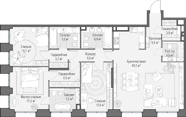 Life Time Москва — планировка 4