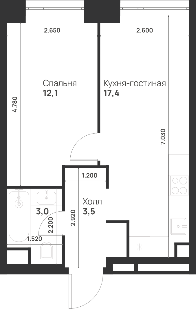 Voice Towers Москва — планировка 1