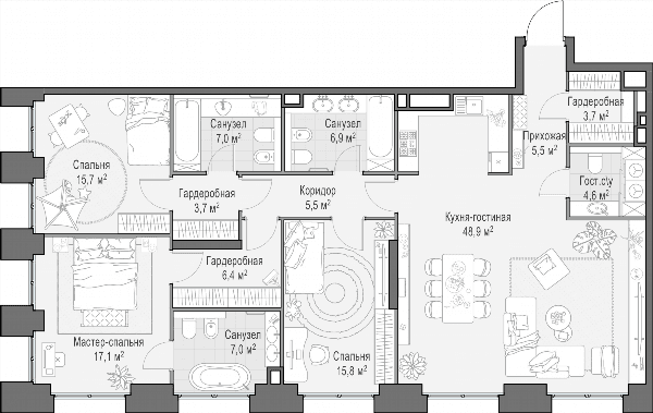 Life Time Москва — планировка 4
