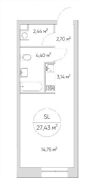 Nice loft Москва — планировка Студия