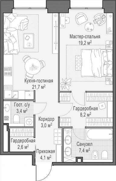 Life Time Москва — планировка 1