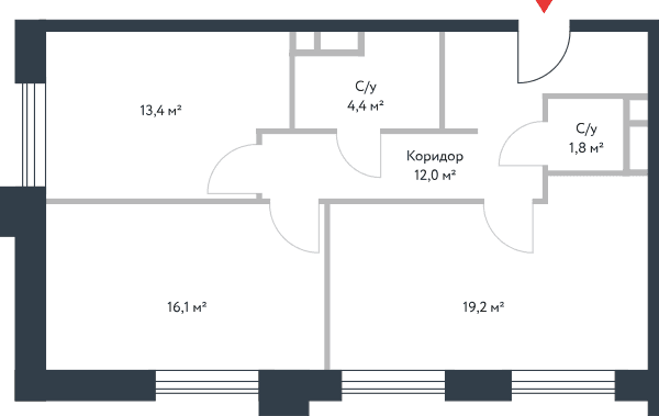 Riverpark Москва — планировка 3