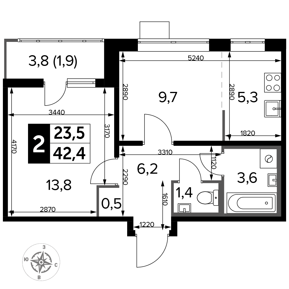1-й Лермонтовский Люберцы — планировка 2