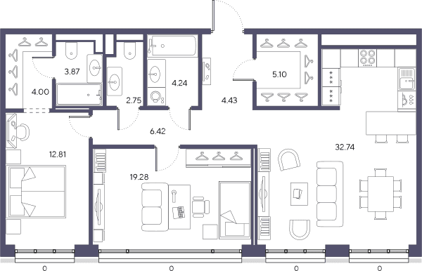 Большой, 67 Санкт-Петербург — планировка 2