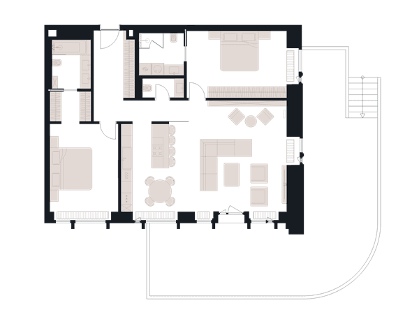 Victory Park Residence Москва — планировка 3