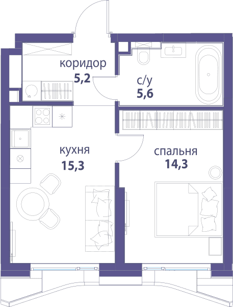 Символ, Вдохновение Москва — планировка 1