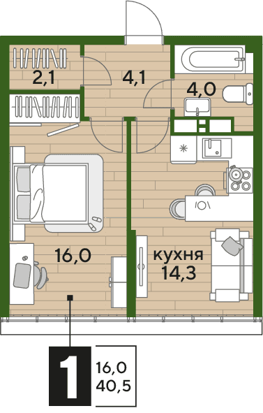 DOGMA PARK Краснодар — планировка 1