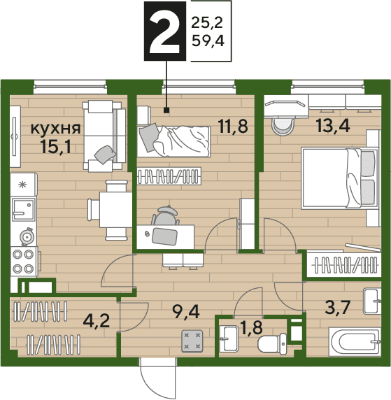 DOGMA PARK Краснодар — планировка 2