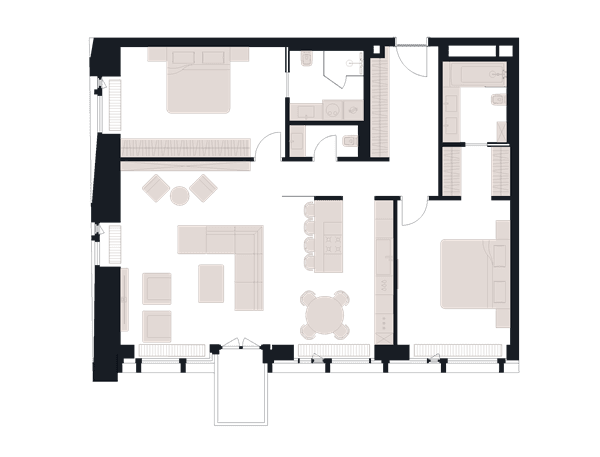 Victory Park Residence Москва — планировка 3