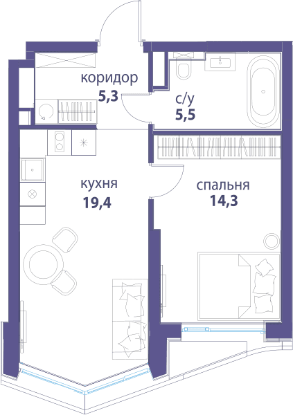 Символ, Вдохновение Москва — планировка 1
