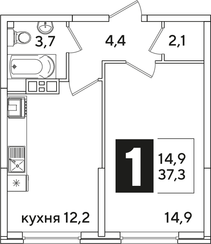 Самолёт Краснодар — планировка 1