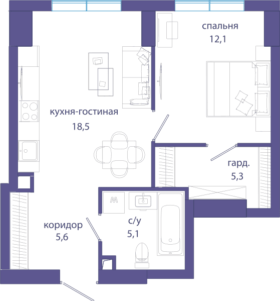 Событие, Событие 4 Москва — планировка 1