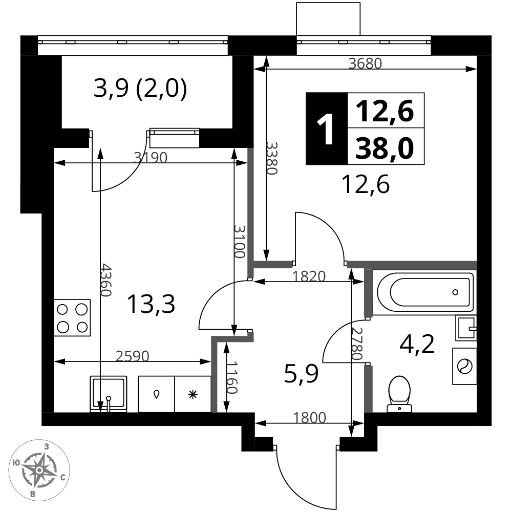 1-й Ясеневский Москва — планировка 1