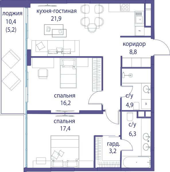 Остров, Остров.4 Москва — планировка 2