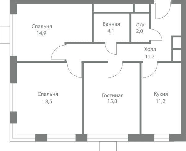 Stellar City Москва — планировка 3