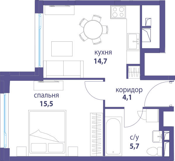 Символ, Вдохновение Москва — планировка 1