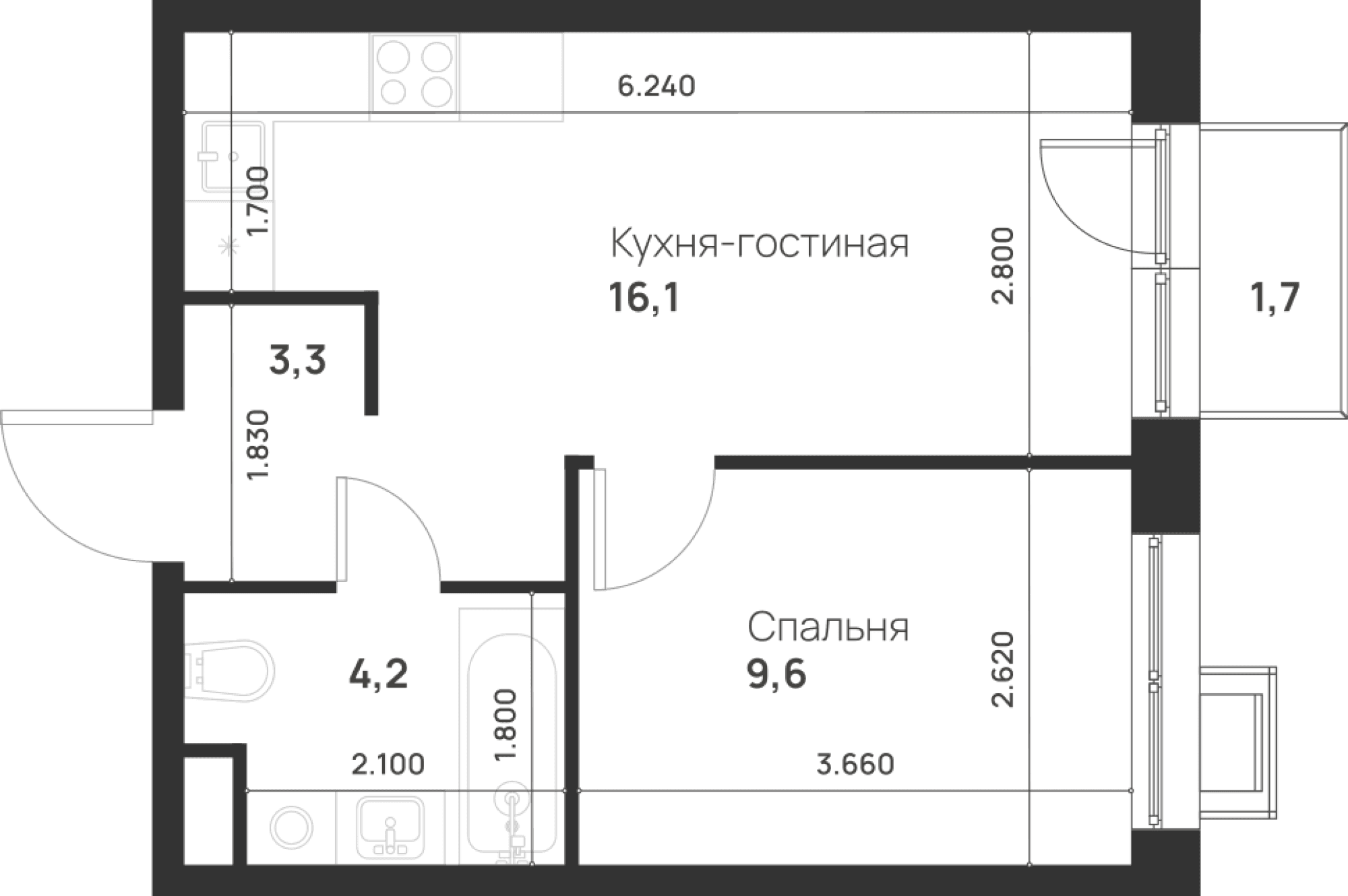 Foreville Москва — планировка 1