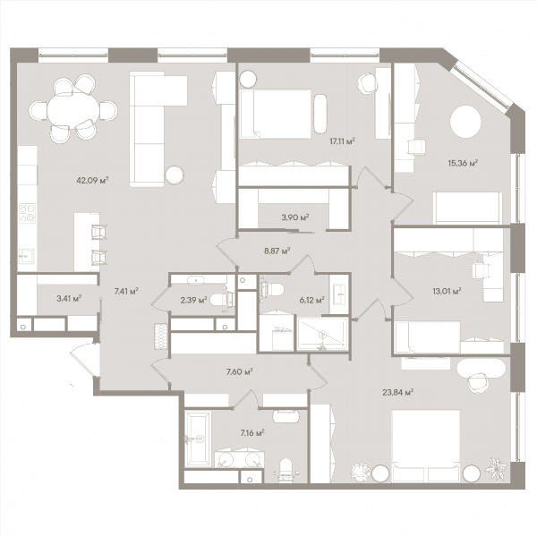 Doromille Москва — планировка 5