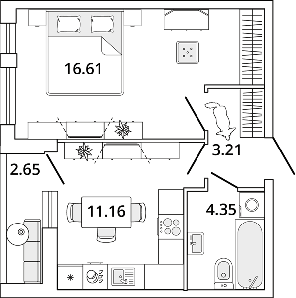MASTER PLACE Санкт-Петербург — планировка 1