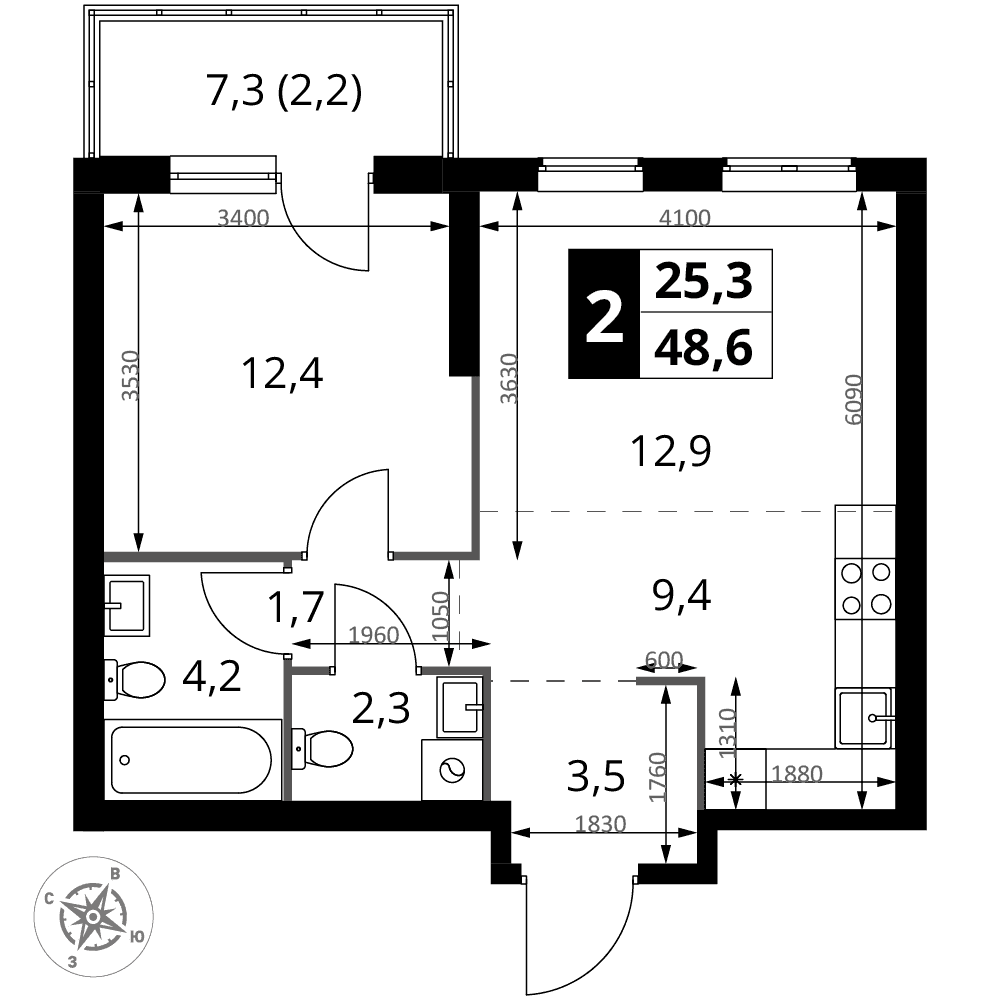 1-й Измайловский Москва — планировка 2