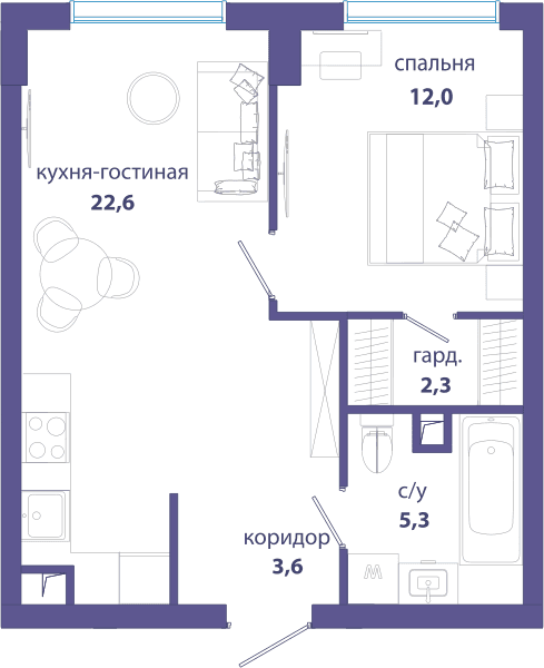 Событие, Событие 4 Москва — планировка 1