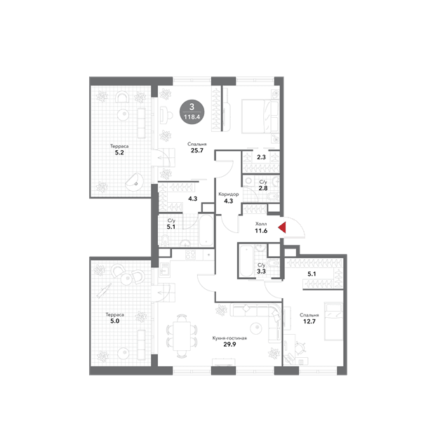 Voxhall Москва — планировка 5