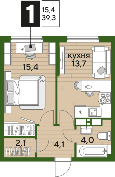 DOGMA PARK Краснодар — планировка 1