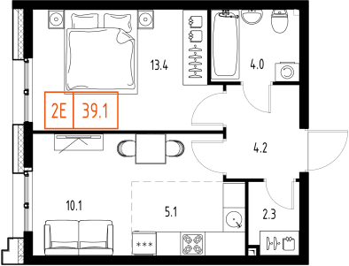 Skolkovo ONE Москва — планировка 2