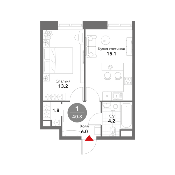 Voxhall Москва — планировка 1
