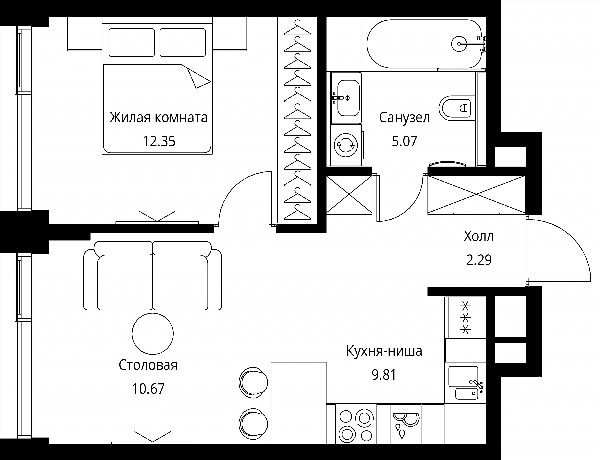 City Bay Москва — планировка 1