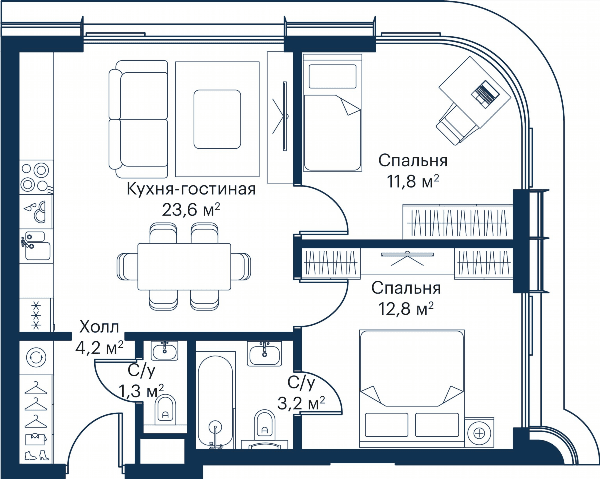 City Bay Москва — планировка 2