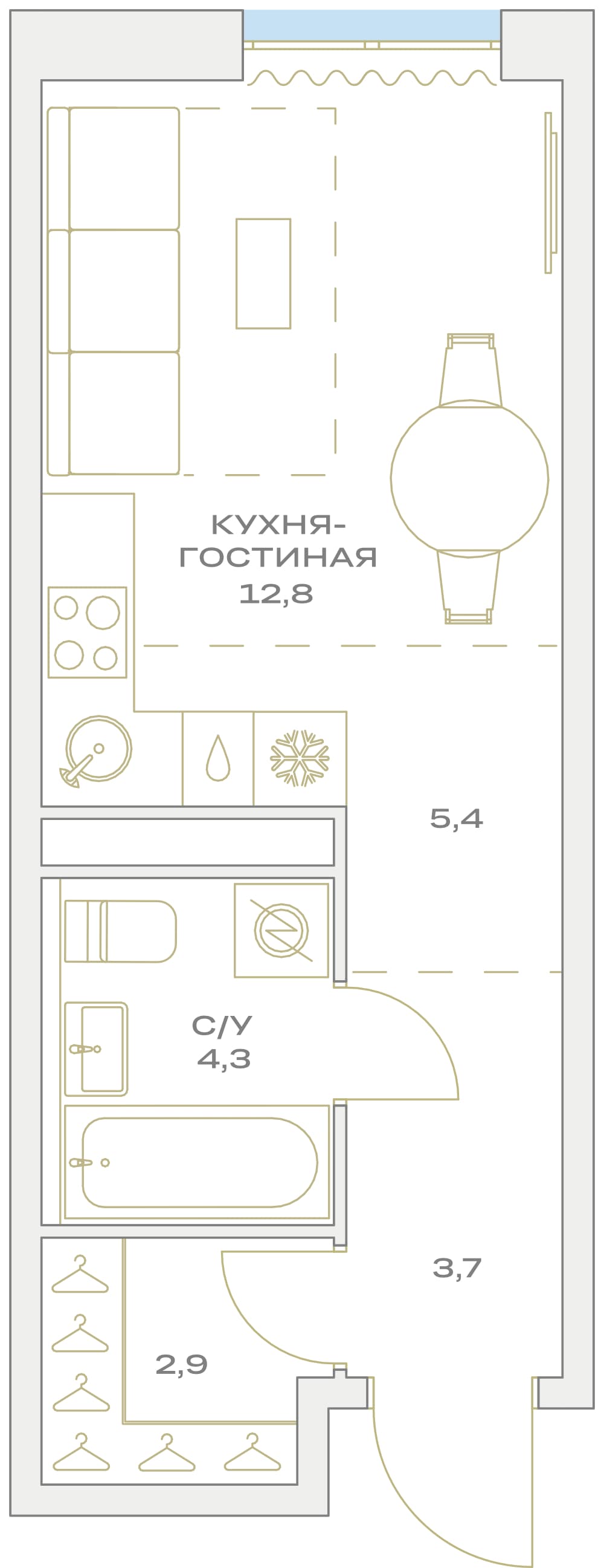 Детали Москва — планировка 1
