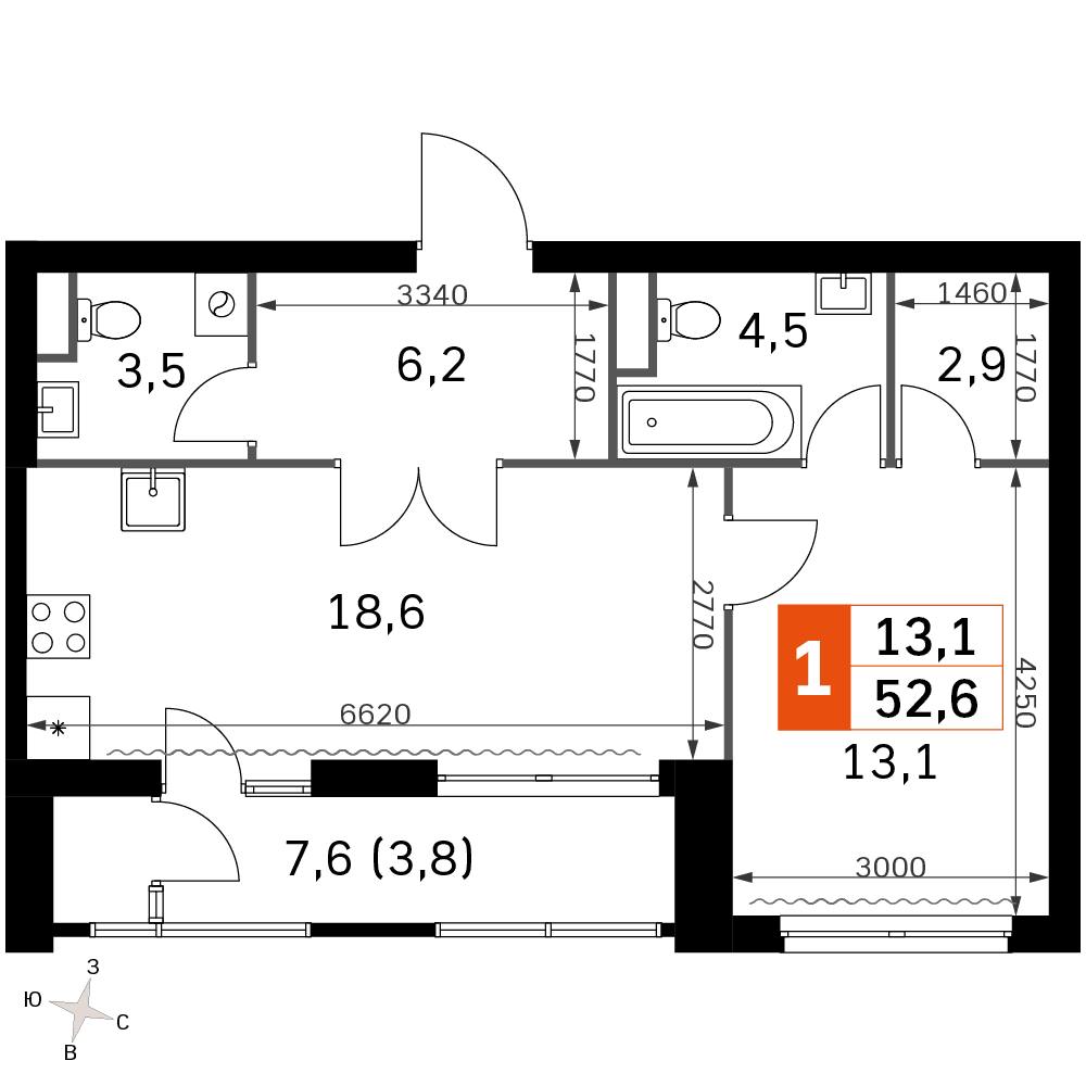Sky Garden Москва — планировка 2