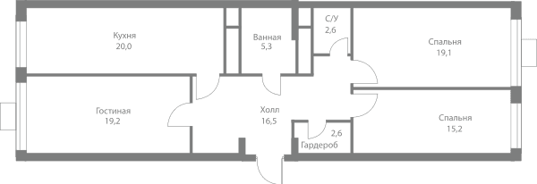 Stellar City Москва — планировка 3
