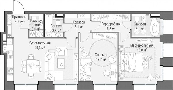 Life Time Москва — планировка 2