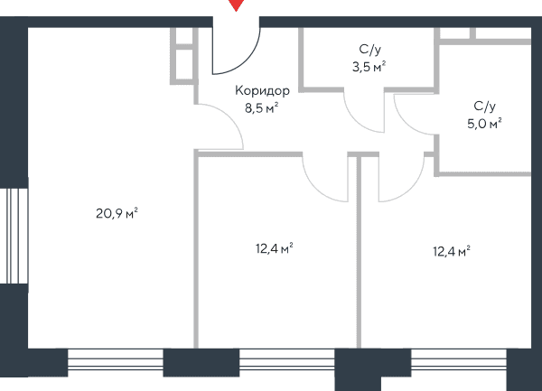Riverpark Москва — планировка 3