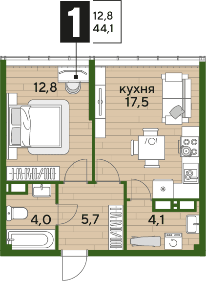 DOGMA PARK Краснодар — планировка 1