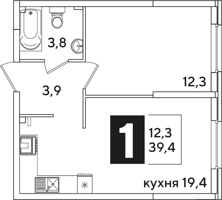 Самолёт Краснодар — планировка 1