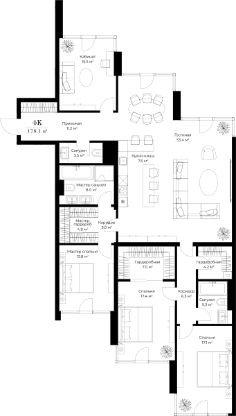 Opus-home Москва — планировка 4