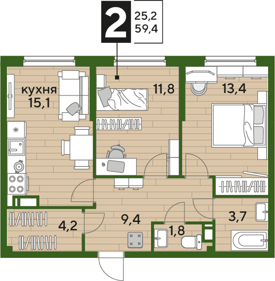 DOGMA PARK Краснодар — планировка 2