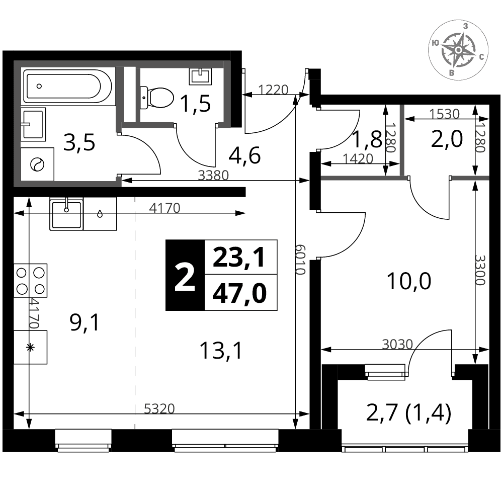 1-й Ясеневский Москва — планировка 2