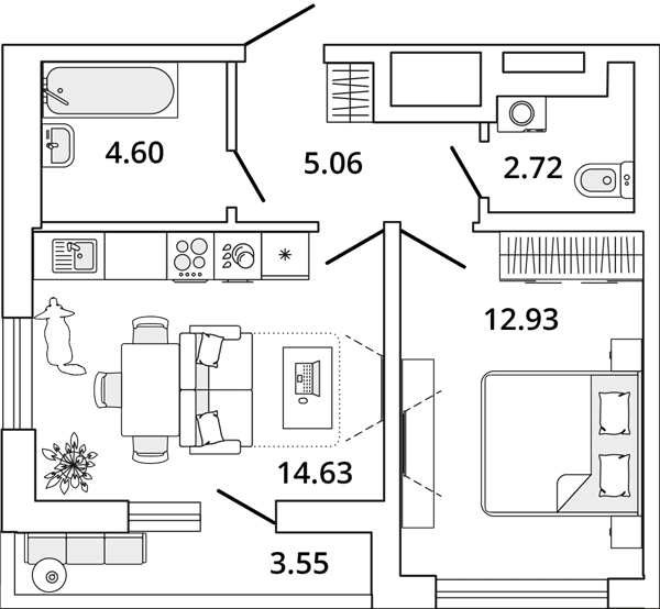 MASTER PLACE Санкт-Петербург — планировка 1