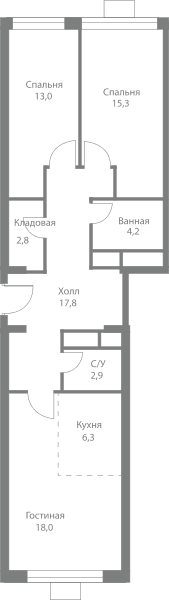 Stellar City Москва — планировка 3