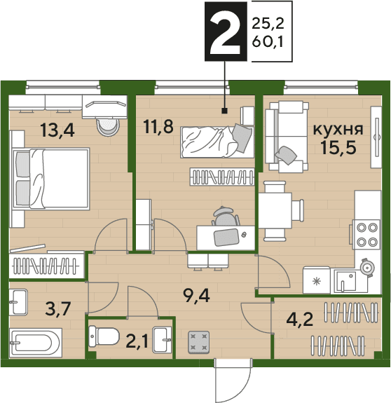 DOGMA PARK Краснодар — планировка 2