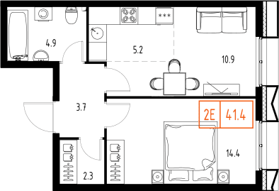 Skolkovo ONE Москва — планировка 2
