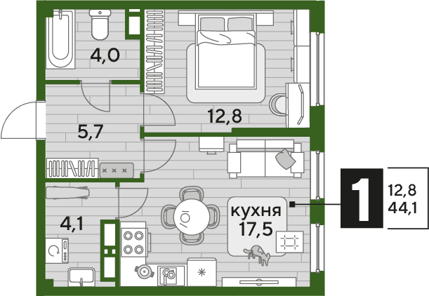 DOGMA PARK Краснодар — планировка 1