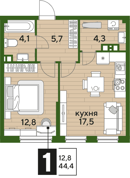 DOGMA PARK Краснодар — планировка 1