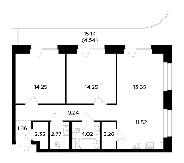 FORIVER Москва — планировка 3