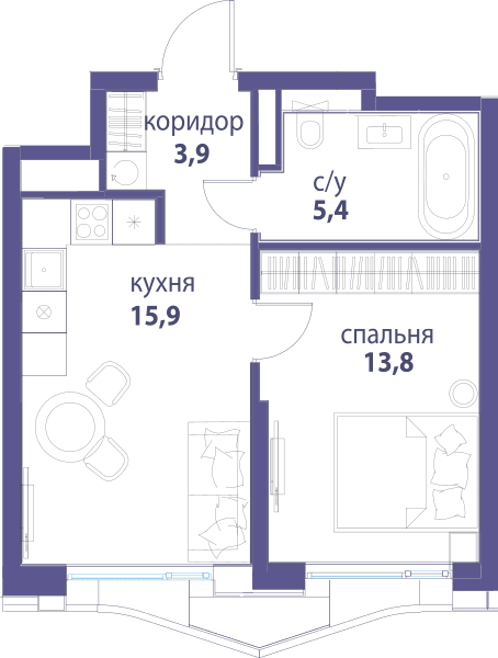 Символ, Вдохновение Москва — планировка 1