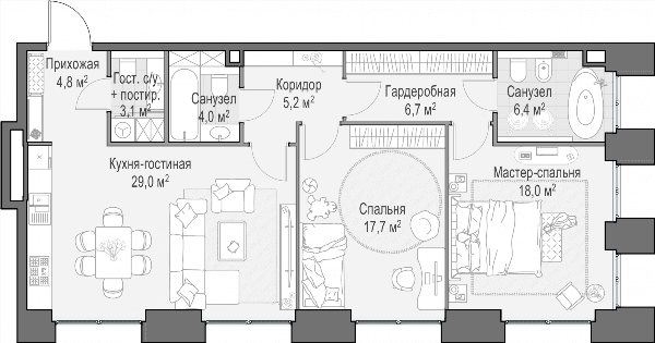 Life Time Москва — планировка 2